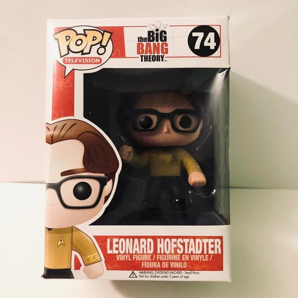 Funko Pop  Leonard Hofstadter Star Trek Uniform Big Bang Theory 74 - Picture 1 of 16